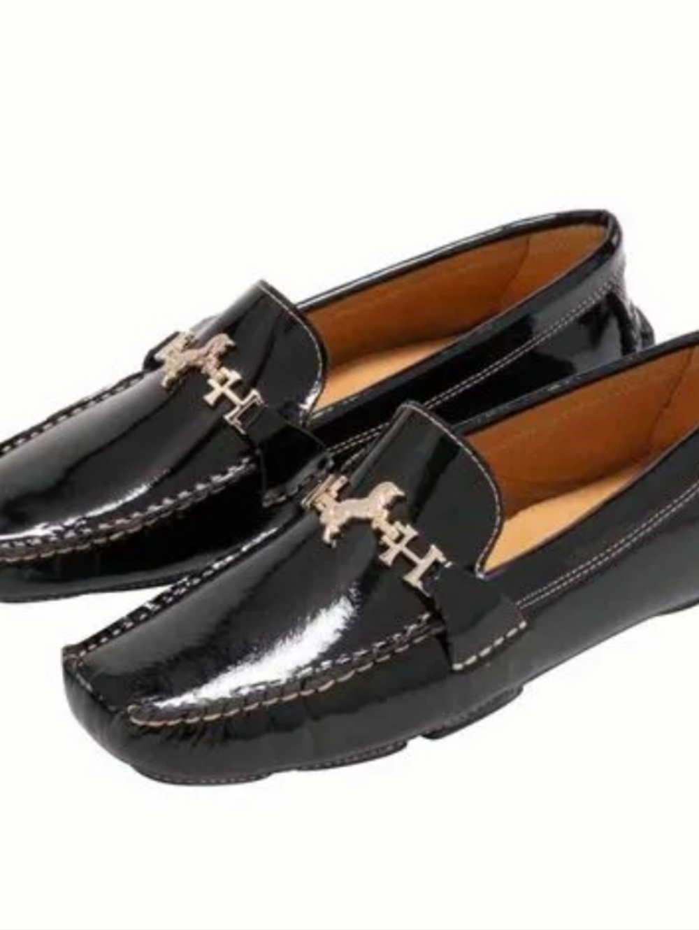 Mario Hernandez Mocasín Driver Salome patent leather shoes size 38